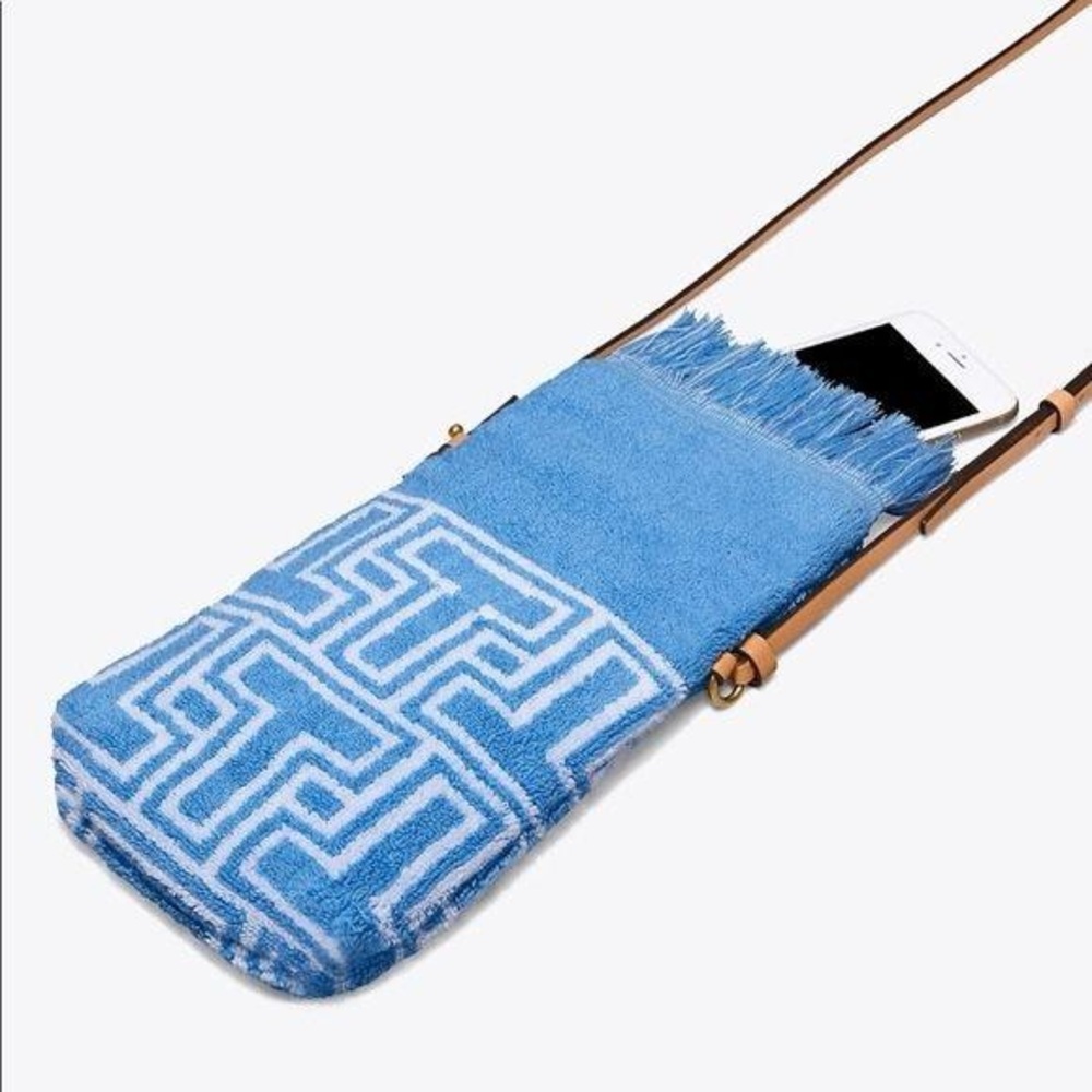NWT Tory Burch TTowel Terry Cloth Phone Crossbody bag - Picture 2 of 8